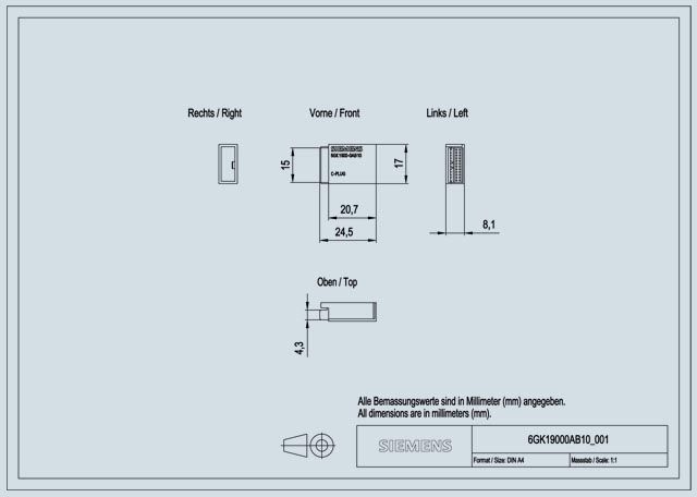 6GK1900-0AB10 SIEMENS Казахстан