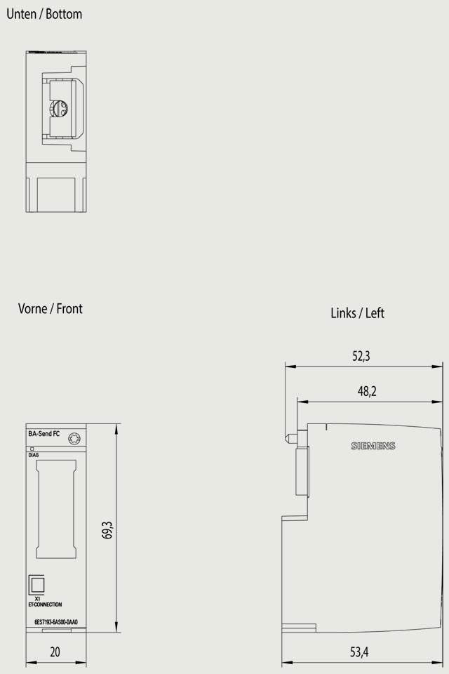 6ES7193-6AS00-0AA0 SIEMENS Казахстан