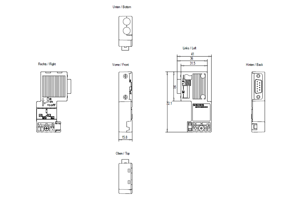 6ES7972-0BA70-0XA0 SIEMENS Казахстан
